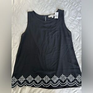 NWT Loft Tank Scalloped Eyelet Detail size Medium